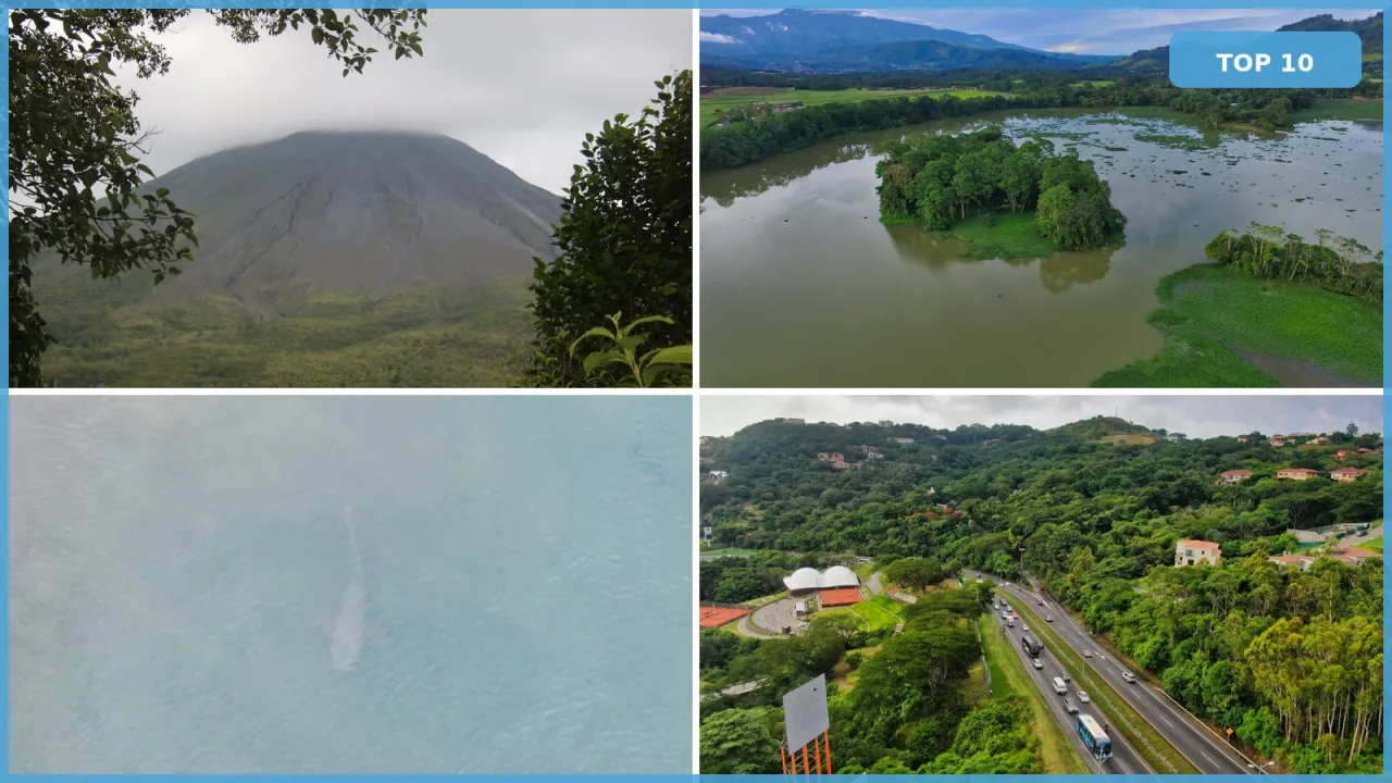 Top 10 places · Costa Rica shortlist