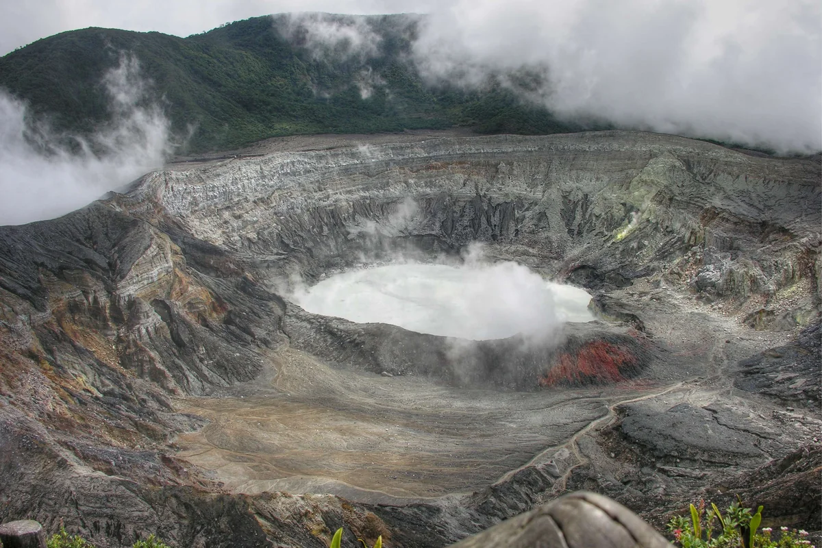 The crater of Poás Volcano